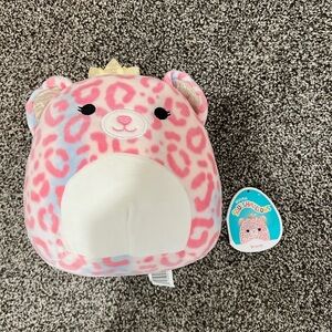 Adorable pink cheetah squishmallow
